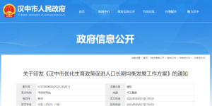 最高补贴1万元！汉中最新生育政策缩略图