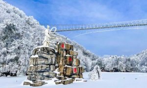 徒步金刚峡赏雪汉江源，领略冬日别样美景缩略图